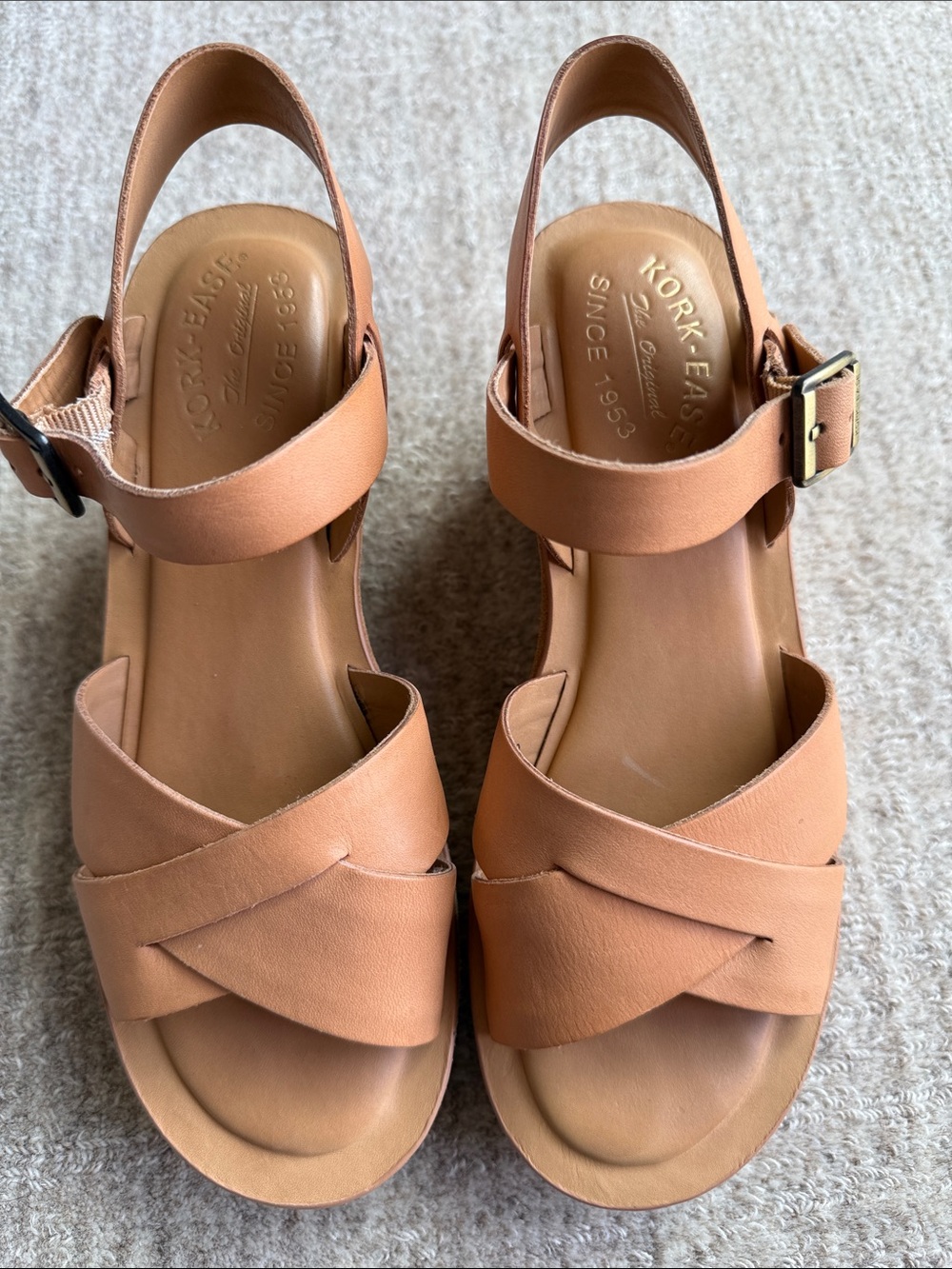 Kork-Ease Ava Ankle-Strap Wedges. Size EU 39 / US 9. - Picture 3 of 9